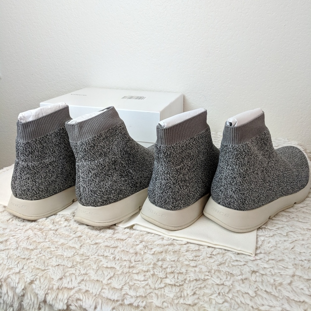 Vince Tyra Gray Sock Shoes - Brand New - Picture 6 of 8